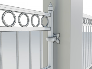Wrought Iron Gate 3 Modello 3D