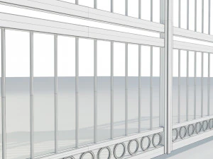 Wrought Iron Gate 3 3D Model