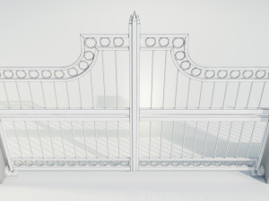 Wrought Iron Gate 3 Modello 3D