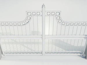 Wrought Iron Gate 3 3D Model