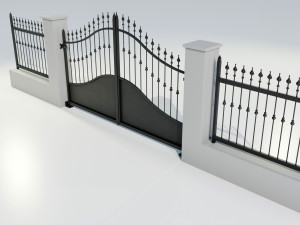Wrought Iron Gate 4 3D Model
