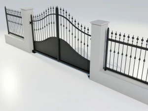 Wrought Iron Gate 4 3D Model