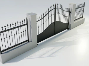 Wrought Iron Gate 4 3D Model