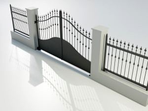 Wrought Iron Gate 4 3D Model