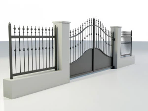 Wrought Iron Gate 4 3D Model