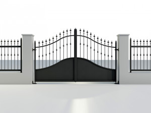 Wrought Iron Gate 4 3D Model