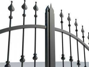 Wrought Iron Gate 4 3D Model
