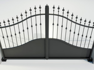 Wrought Iron Gate 4 3D Model