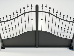 Wrought Iron Gate 4 3D Model