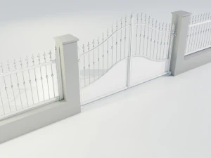 Wrought Iron Gate 4 3D Model