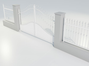 Wrought Iron Gate 4 3D Model