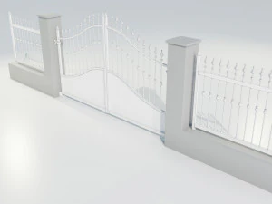 Wrought Iron Gate 4 3D Model