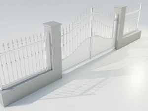 Wrought Iron Gate 4 3D Model