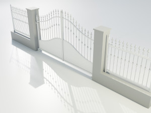 Wrought Iron Gate 4 3D Model