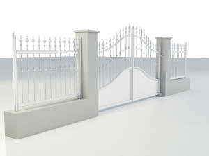 Wrought Iron Gate 4 3D Model