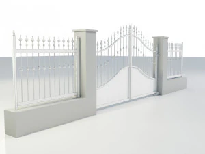 Wrought Iron Gate 4 3D Model