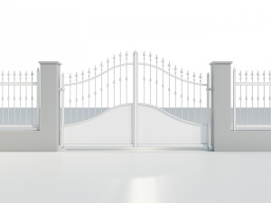 Wrought Iron Gate 4 3D Model