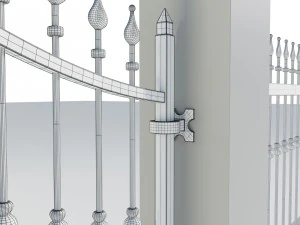 Wrought Iron Gate 4 3D Model