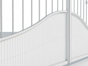 Wrought Iron Gate 4 3D Model