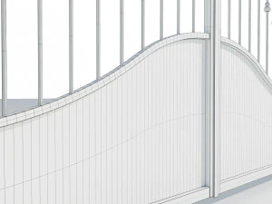 Wrought Iron Gate 4 3D Model