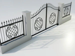 Wrought Iron Gate 5 3D Model