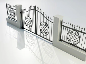 Wrought Iron Gate 5 3D Model