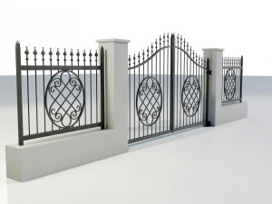Wrought Iron Gate 5 3D Model