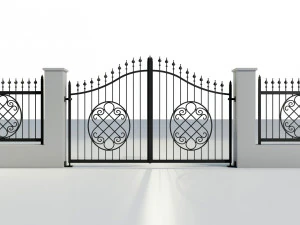 Wrought Iron Gate 5 3D Model