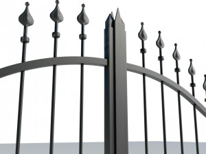 Wrought Iron Gate 5 Model 3D