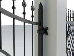 Wrought Iron Gate 5 3D Model