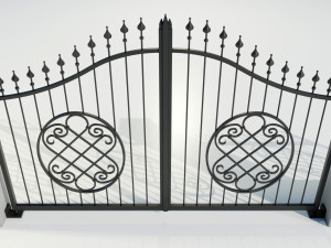 Wrought Iron Gate 5 Model 3D