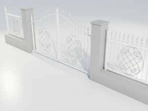 Wrought Iron Gate 5 3D Model