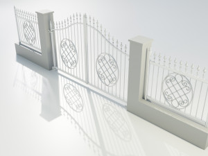 Wrought Iron Gate 5 Model 3D
