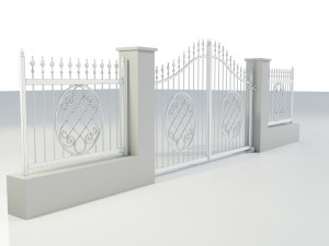 Wrought Iron Gate 5 Model 3D
