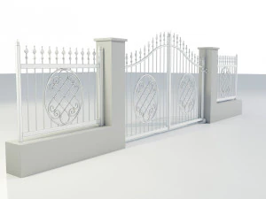 Wrought Iron Gate 5 3D Model