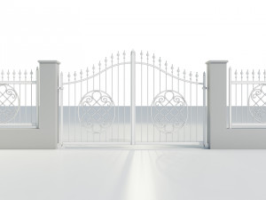 Wrought Iron Gate 5 Model 3D