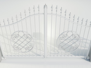 Wrought Iron Gate 5 Model 3D