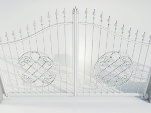 Wrought Iron Gate 5 3D Model