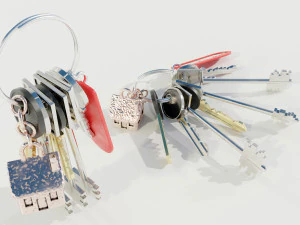 Bunch of Keys 3D Model