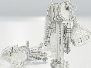 Bunch of Keys 3D Модель