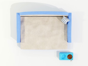 Pet Bed and Bowl 3D Model