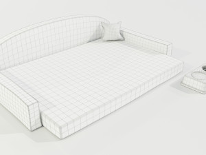 Pet Bed and Bowl 3D Model
