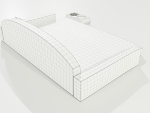 Pet Bed and Bowl 3D Model