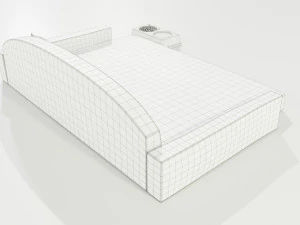 Pet Bed and Bowl 3D Model