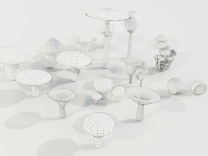 Mushrooms Collection 3Dモデル
