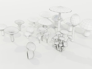Mushrooms Collection 3Dモデル