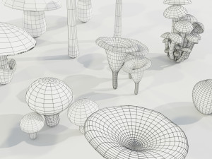 Mushrooms Collection 3Dモデル