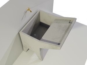 Italian Grit Washtub Modelo 3D