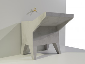 Italian Grit Washtub Modelo 3D