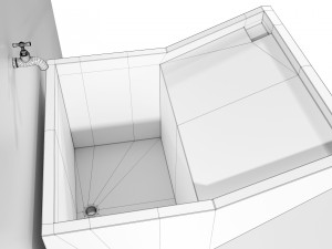 Italian Grit Washtub Modelo 3D